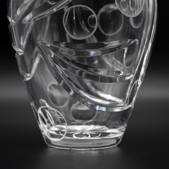 Image 1 of Erich Jachmann para WMF - Jarrón de cristal "Olive Cut", ca. 1960