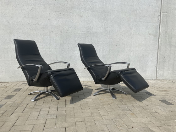 Image 1 of 2x Jori Brainbuilder relax black leather, medi, mono-move