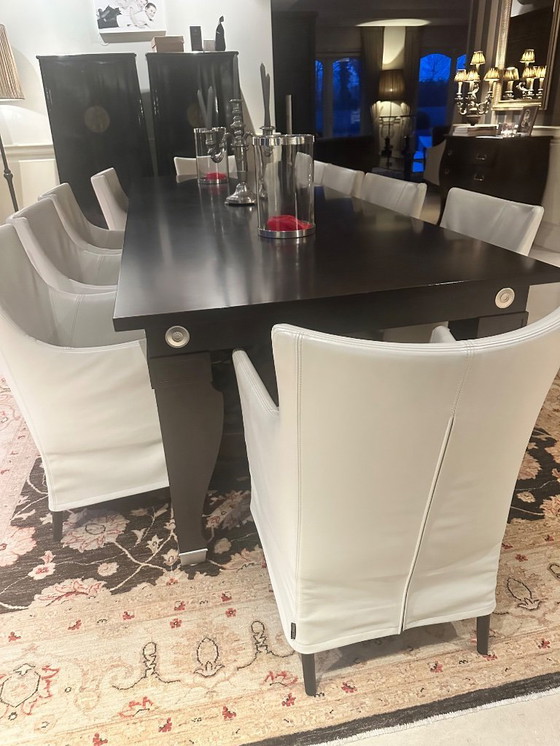 Image 1 of Salle à manger de luxe au design italien signée Giorgetti x Leon Krier – ensemble complet