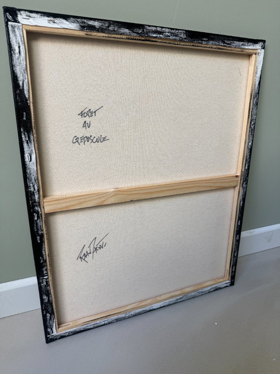 Image 1 of Abstract painting Ronan Martin Forêt au crépuscule