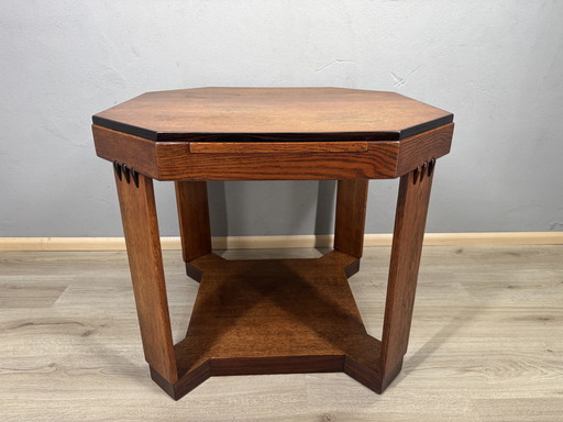 Couchtisch der Amsterdamer Schule - Art Deco (um 1900-1920) - mit ausziehbaren Seiten