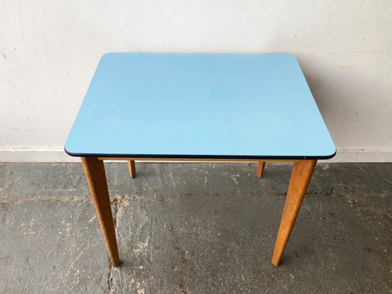 Image 1 of Mid-Century 1960s vintage small Formica kitchen/dining table 