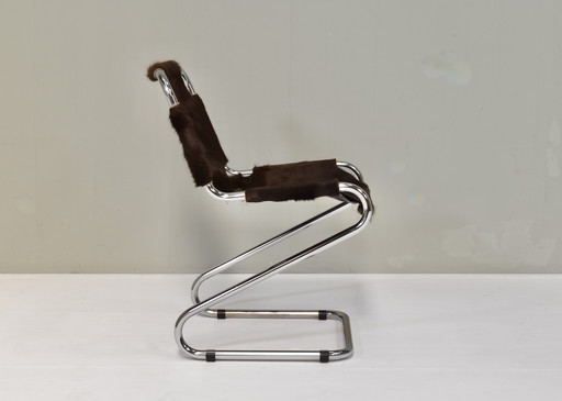 Italienischer Schreibtisch/Esszimmerstuhl, 1970er Jahre