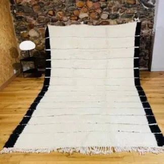 Tappeto berbero bianco a righe nere – Tappeti, Wool, Cotton (photo 10 of 10)
