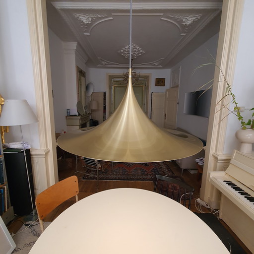 Semi pendant lamp Bonderup Thorup 60cm brass