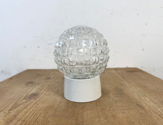 Image 1 of Vintage White Porcelain Ceiling Light, 1970s