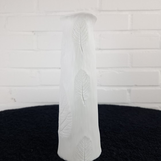 Image 1 of Vintage Tirschenreuth Bavaria Germany vase white porcelain 1970s