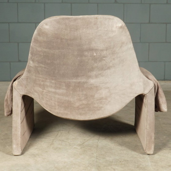 Image 1 of Propositions de fauteuil lounge P60 avec ottoman – Vittorio Introini – Saporiti – Années 1960
