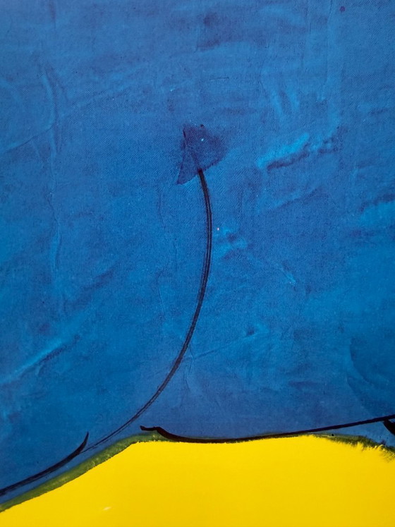 Walasse Ting, Blue Horse, Copyright 1990, Yves Riviere .....Printed In Switzerland – Posters, Paper (photo 6 of 9)