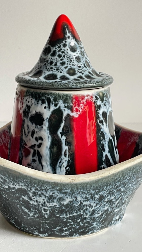 Image 1 of Page 1 of 22 Vallauris vintage ceramic jewelry boxes