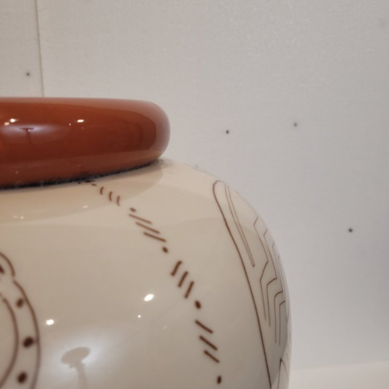 Image 1 of Vase design animals, ceramic, 80's - France