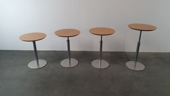 Image 1 of Lapalma lem Brio design tafel en statafel eik bartafel 75cm -102cm