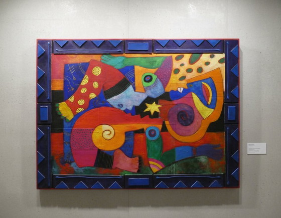 Image 1 of CLEMENS BRIELS - Obra maestra única "Tocado hasta la médula" (130 x 100 cm) - Firmada + Certificado