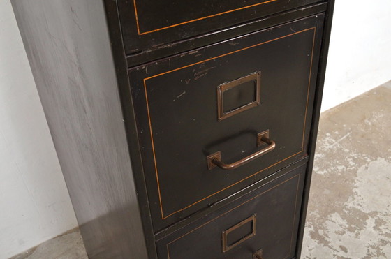 Image 1 of Mobiletto portadocumenti industriale vintage Strafor, anni '30