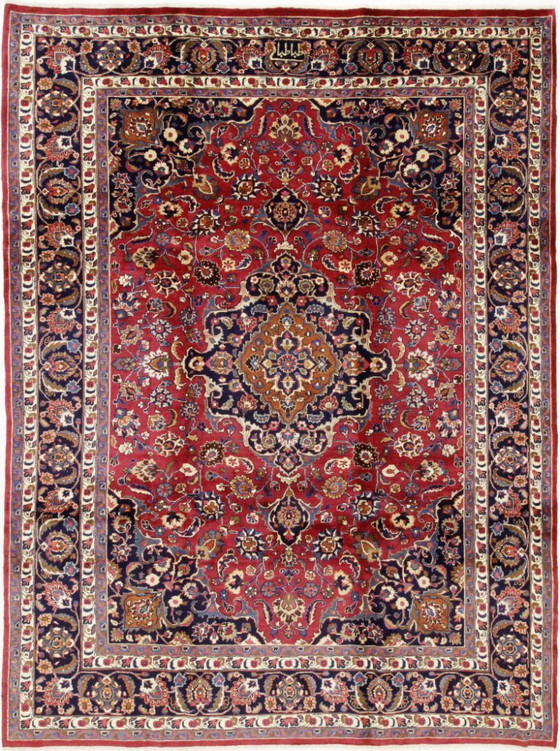 Image 1 of Original Perserteppich Keschan,Kashan Rot 323 x 250 cm Top Zustand Klassik Alt