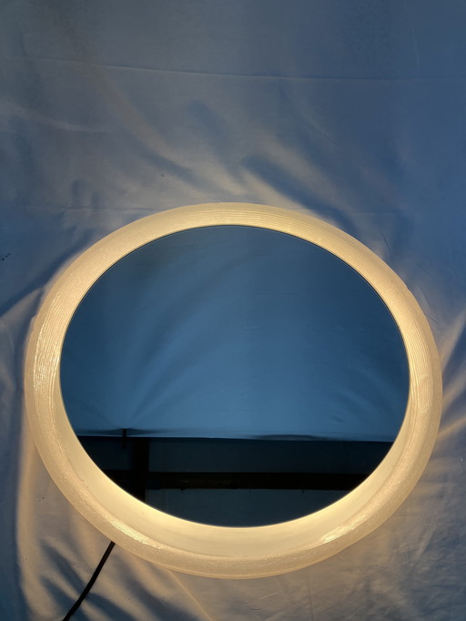 Vintage illuminated mirror by Egon Hillebrand 1960s