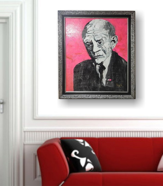 Image 1 of Portrait Karl Valentin Kunst Gemälde Pop Art