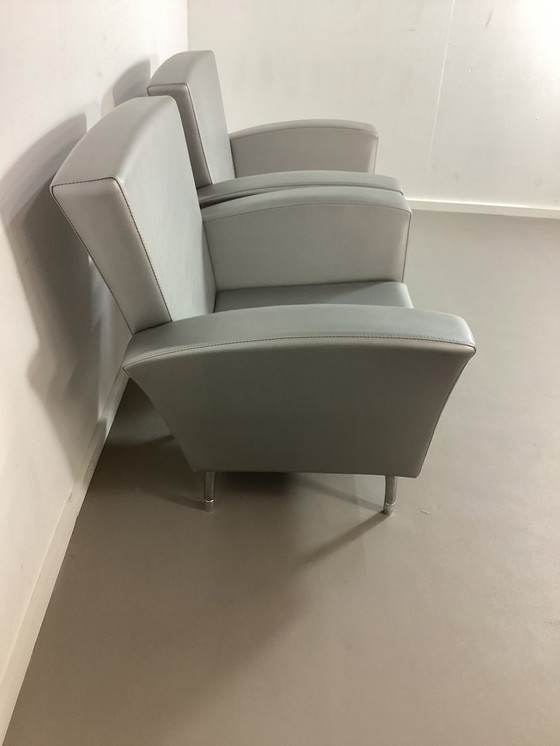 Image 1 of 2 poltrone vintage degli anni Novanta in argento