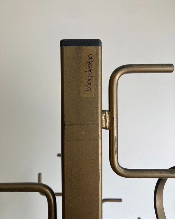 Image 1 of Vintage Bony Design Coat Rack With Coat Hangers