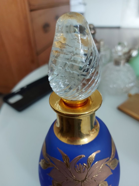 Mosser ? Vetro blu cobalto boemo – Oggetti decorativi, Metallo (photo 3 of 5)