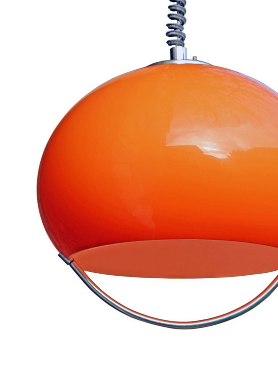Image 1 of Lámpara colgante Guzzini modelo Jolly en color naranja, 1968