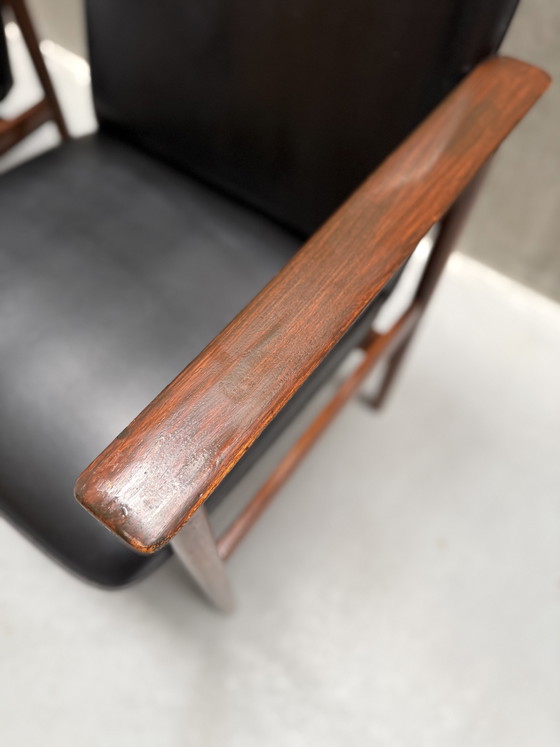 2x Vintage Fristho Impala Fauteuil - Cor Bontenbal - Jaren 60 – Skai, Wood (photo 13 of 13)