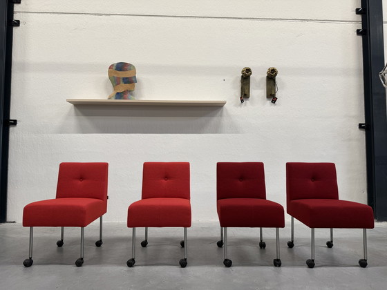 Image 1 of 4 Gelderland 7714 Sedia Button Sedia design in tessuto