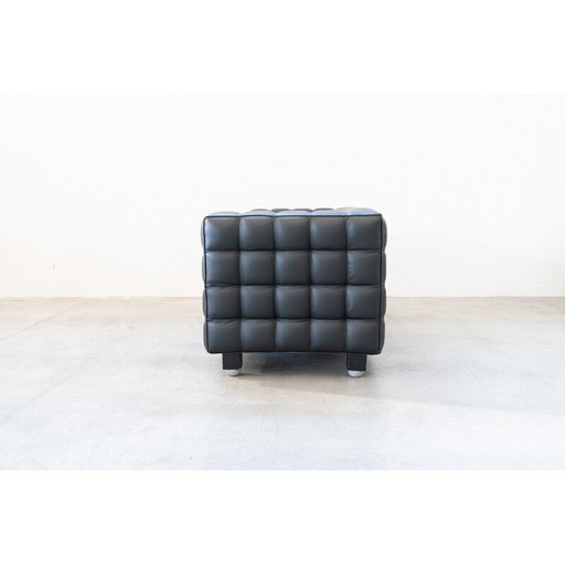 Set of 4 vintage Kubus sofas by Josef Hoffmann for Wittmann, Austria 1980