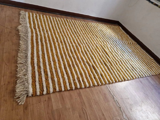 Tappeto marocchino tessuto a mano - design a livello marrone scuro - lana - 303 x 202 cm – Tappeti, Wool (photo 7 of 8)