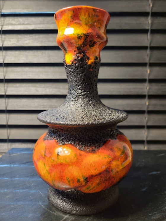 Image 1 of Vintage ceramic Fat Lava vase, Walter Gerhard, Germany, 1970s