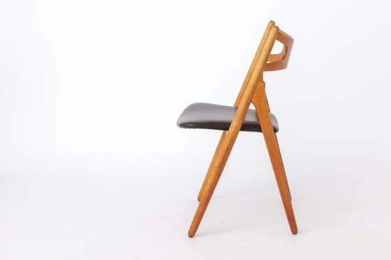 Image 1 of CH29 Sawbuck Chair von Hans J. Wegner für Carl Hansen & Søn | Dänische Eiche | 1960er Jahre
