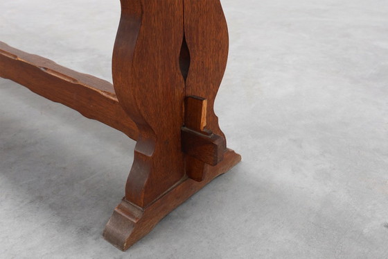 Image 1 of Rustic Oak Bench with Nice Patina, France ca. 1900