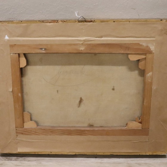 Image 1 of Panoramic View of Naples, Oil Painting on Canvas, Italy 19th Century