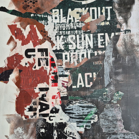 Image 1 of affiches de rue sur toile technique mixte