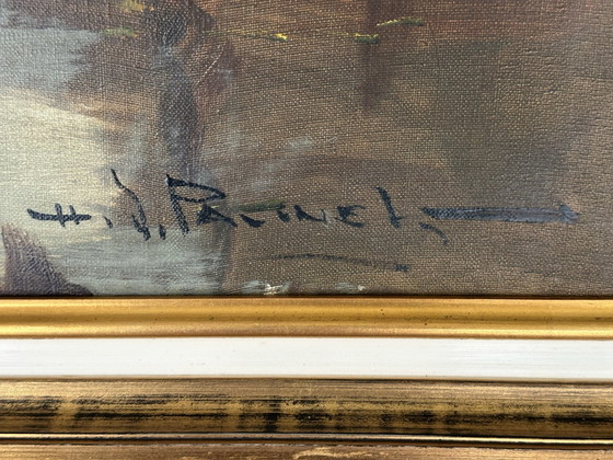 H.J.Pauwels olio – H.J. Pauwels, Arte, Legno, Tela (photo 6 of 10)
