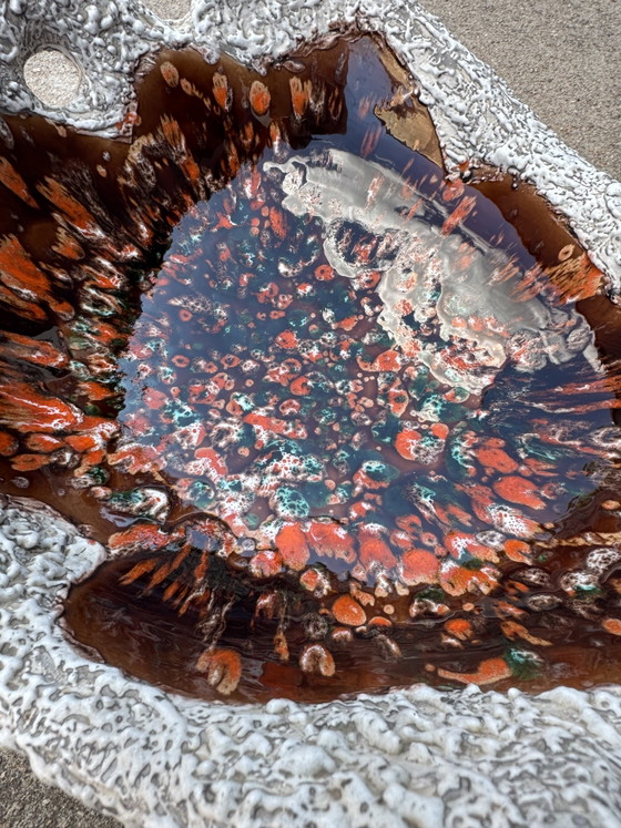 Image 1 of Grande ciotola in ceramica lavica di Vallauris, anni '60