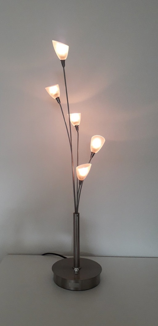 Jan des Bouvrie silver-colored table lamp