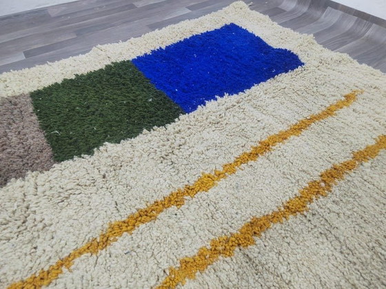 Handgemaakt vloerkleed van puur wol, traditioneel vakmanschap, afmeting 150/350 cm – Aime Té (photo 3 of 9)
