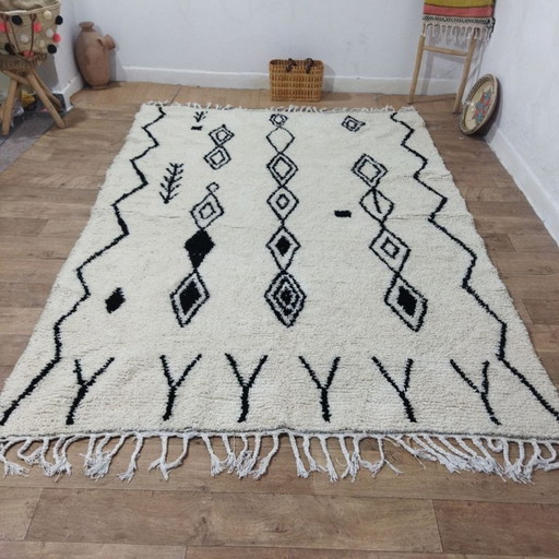 Tapis berbère marocain classique – Tapis berbère marocain intemporel | 300 × 200 cm