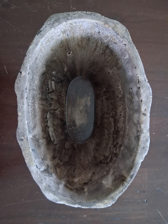 Image 1 of Faux Bois flower pot