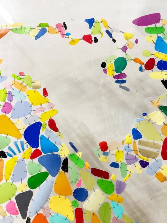 Image 1 of Large expressionist composition on Plexiglas