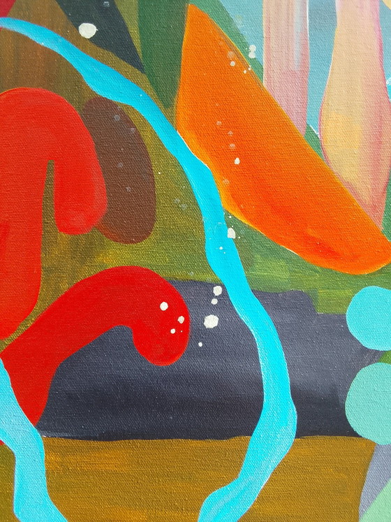Acrylbild 100x100cm – Kunst, Leinwand (photo 6 of 13)