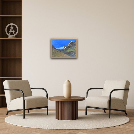 Image 1 of Gouache op papier.  40x30cm.