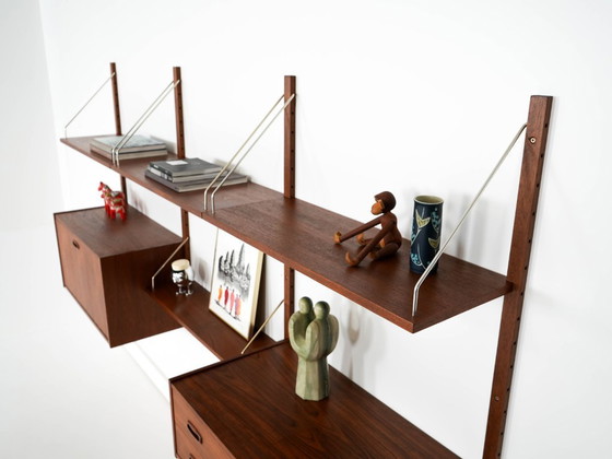 Image 1 of Teak shelving unit, Danish design, 1960s, manufactured in Denmark