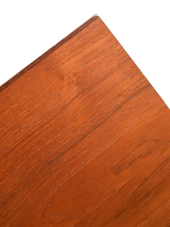 Image 1 of Secretaire scandinavo in teak del 1960 con maniglie scolpite