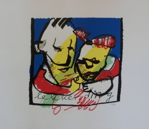 Herman Brood-Color Screenprint Nice Thing-Hand-signed