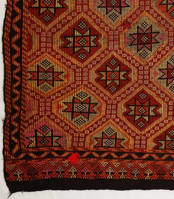 Vintage Anatolian Mut Kilim – Bold Geometric Handwoven Wool Flatweave Rug 354 x 244 cm – &Tradition (photo 4 of 10)
