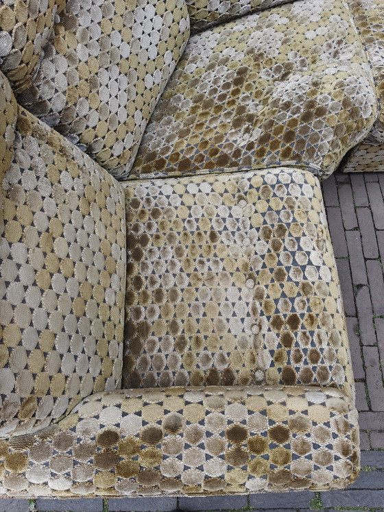 Image 1 of Canapé modulaire vintage, motif à écailles des années 70