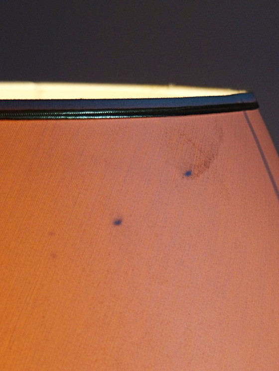 Image 1 of Vintage cream-white crackled earthenware lamp, Le Dauphin, 1960s-70s, Panama