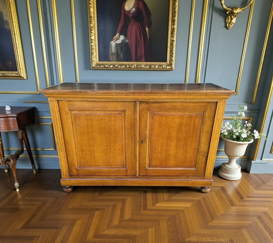 Image 1 of Klassieke Franse Louis Phillipe Buffetkast, kersenhout. Francfort des années 1920